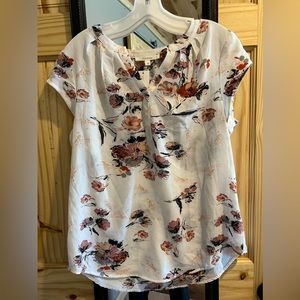 Women’s split neck blouse. Size Large. New with Tags. Fun2Fun